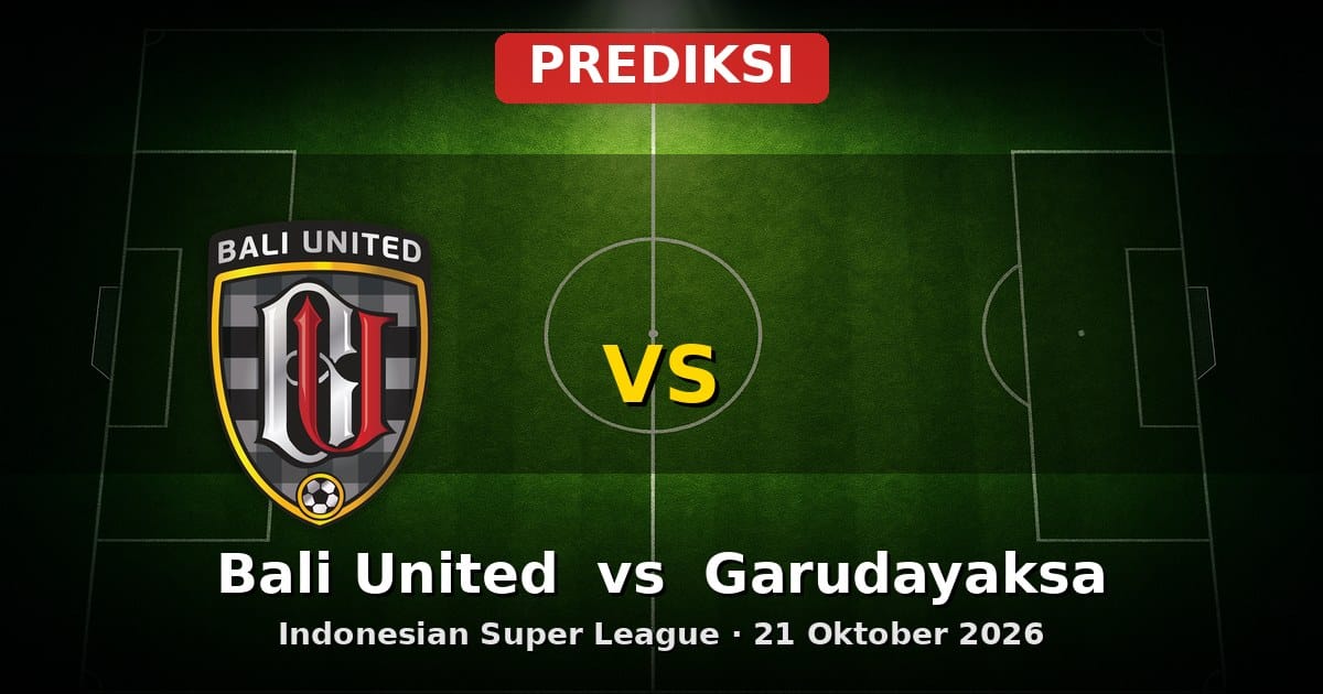 Prediksi Bali United vs Garudayaksa Indonesian Super League 21 Oktober 2026