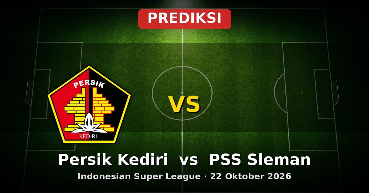 Prediksi Persik Kediri vs PSS Sleman: Duel Sengit Indonesian Super League 22 Okt