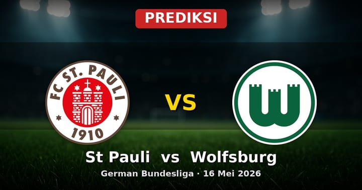 Prediksi St Pauli vs Wolfsburg Bundesliga 16 Mei 2026: Duel Krusial Akhir Musim