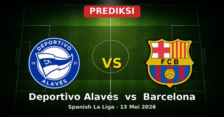 Prediksi Deportivo Alavés vs Barcelona La Liga 13 Mei 2026