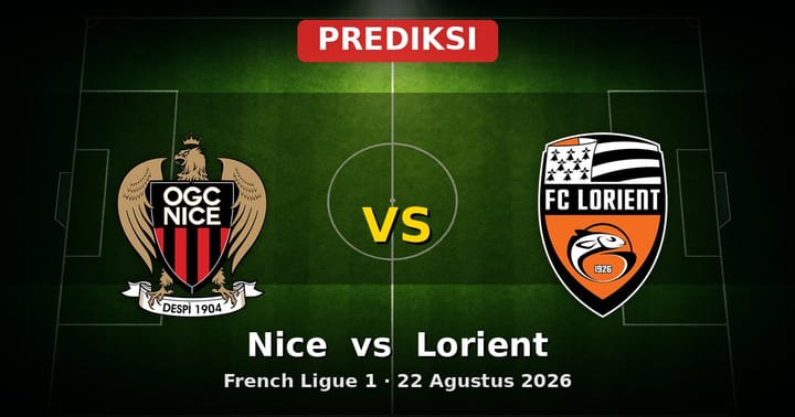 Prediksi Nice vs Lorient Ligue 1 22 Agustus 2026: Duel Strategis Pekan Ini