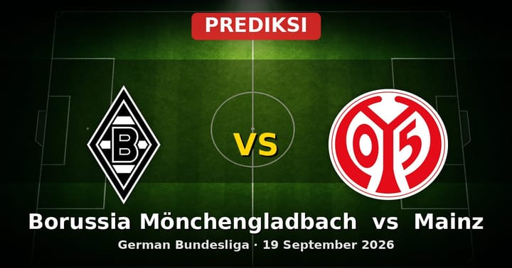 Prediksi Borussia Mönchengladbach vs Mainz Bundesliga 19 Sept 2026