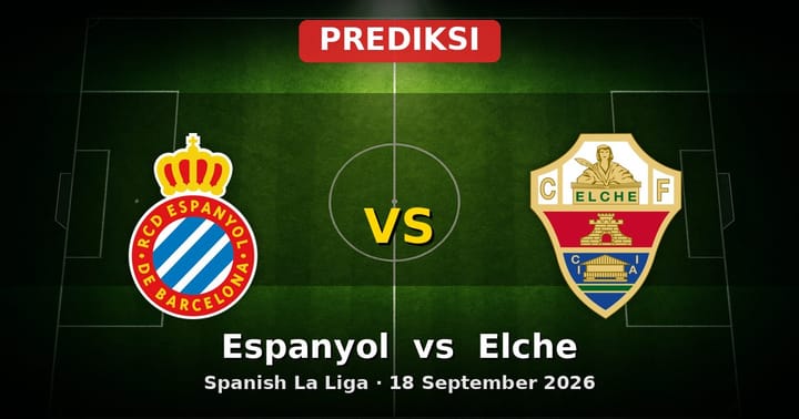 Prediksi Espanyol vs Elche La Liga 18 September 2026: Duel Krusial Awal Musim