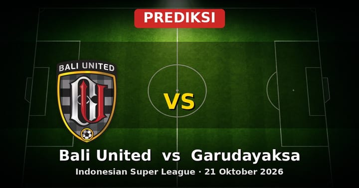 Prediksi Bali United vs Garudayaksa Indonesian Super League 21 Oktober 2026