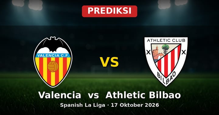Prediksi Valencia vs Athletic Bilbao La Liga 17 Oktober 2026: Duel Sengit di Mestalla